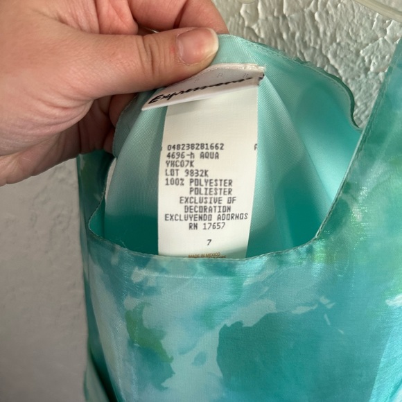 Girls’ Floral Watercolor Dress - Picture 3 of 3